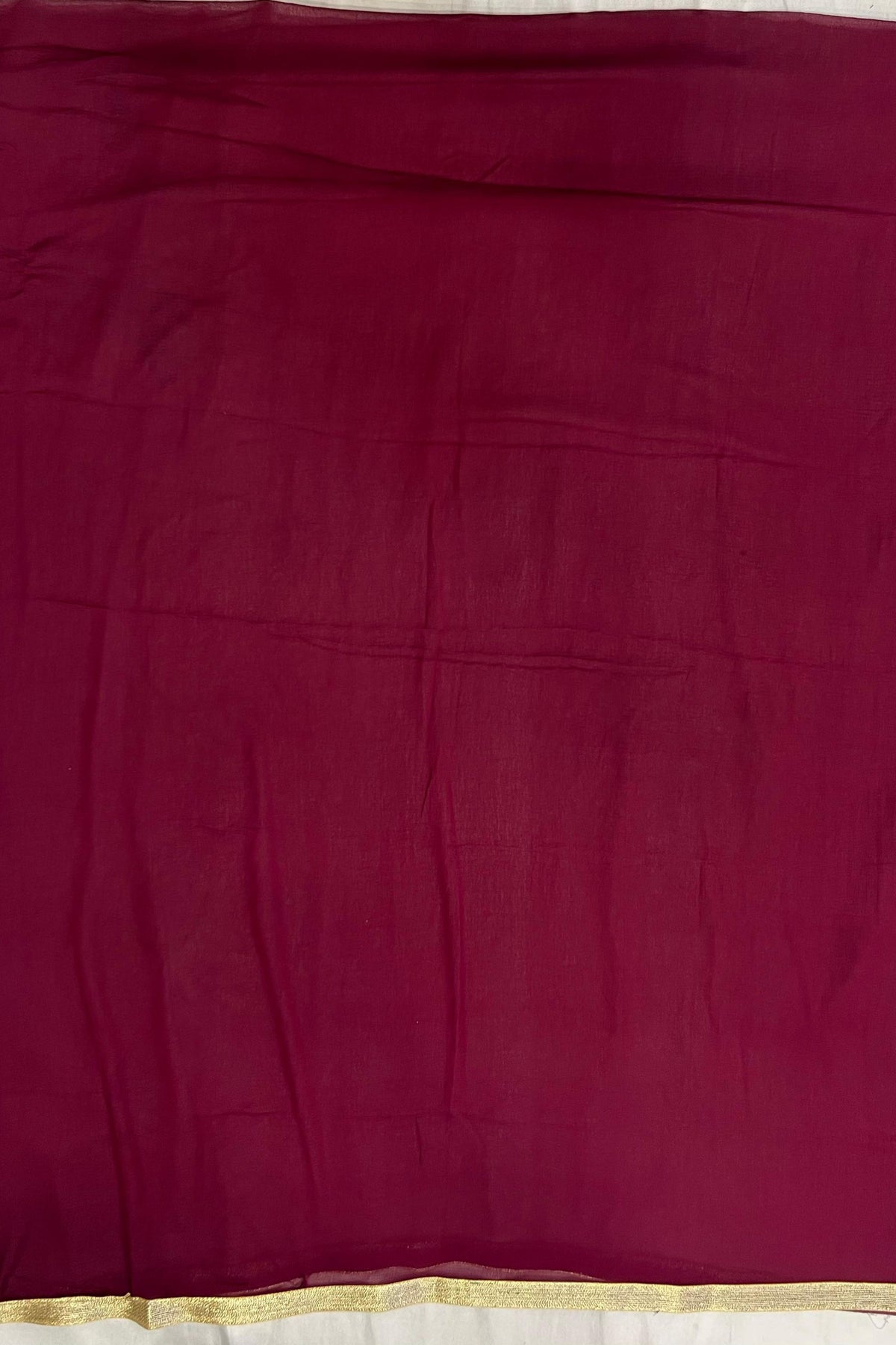 Maroon Opada Silk Suit Set with Banarasi Work & Chiffon Dupatta