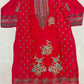 Rani Magenta Printed Crape Suit Set with Sarwokshi Work