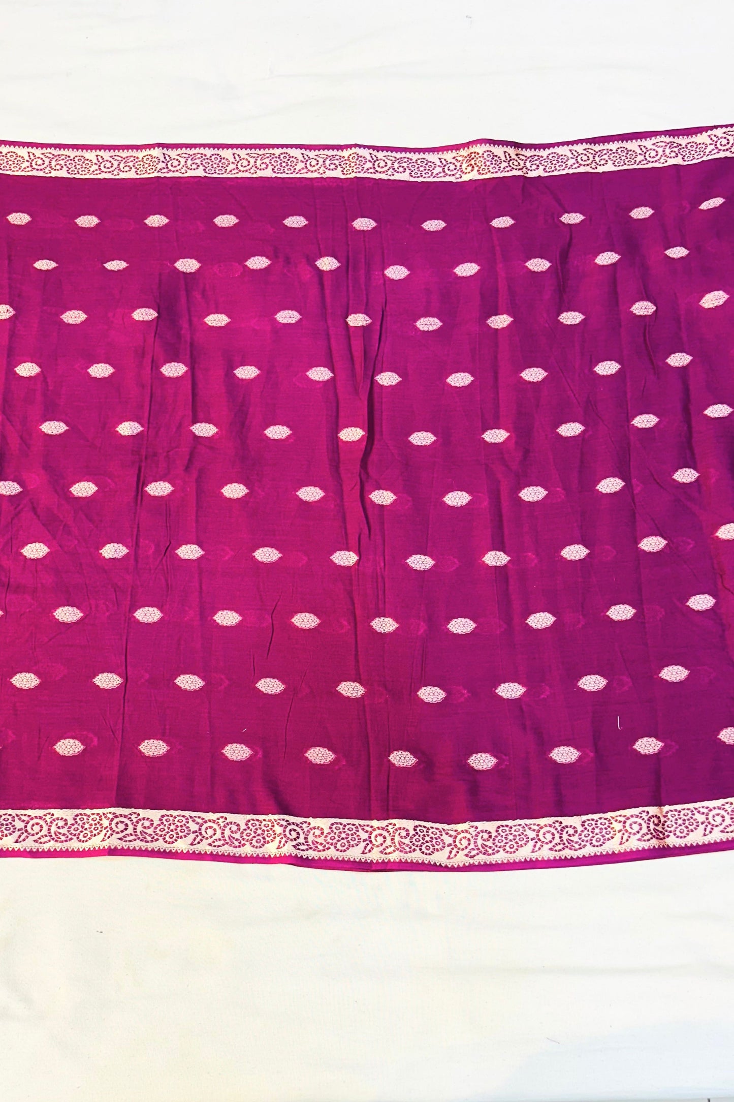 Elegant Violet Printed Cotton Suit Set with Dupatta