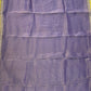 Lavender Shimmer Silk Suit Set with Patch Work & Lace Border