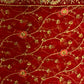 Red Wedding Jury & Stone Work Dupatta with Four-Side Lace