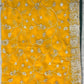 Mustard Yellow Georgette Embellished Unstitched Suit with Stone Work