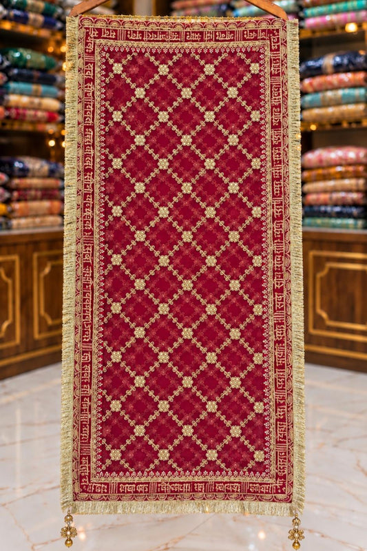Magenta Wedding Suit with Zari & Sippi Work
