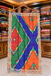 Multicolor Chinon Georgette Jaipuri Suit with Four-Side Jari, Sippi & Cut Work