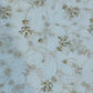 White Georgette Fabric with 4-Side Jari & Cut Work – Dyeable