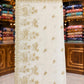 White Crape Fabric with Hand & Cut, Sippi and Jury Work – Dyeable