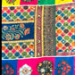 Multi Colour Chinon Suit with Pakistani Four-Side Lace & Mirror Work