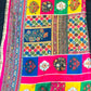 Multi Colour Chinon Suit with Pakistani Four-Side Lace & Mirror Work