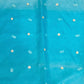 Dusty Seafoam Organza Handwork Suit with Four-Side Cutwork