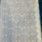 Golden Net Saree with Four-Side Jari, Sippi & Cut Pear Work