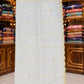 White Dyable Orgenza Fabric with Golden Cut Work & Jury Work