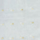 White Dyable Orgenza Fabric with Golden Cut Work & Jury Work