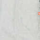 White Orgenza Fabric with Silver Sippi & Jari Work – Dyeable