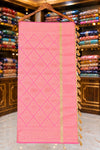 Pink Banarasi Silk Kosa Silk Saree with Golden Work