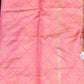 Pink Banarasi Silk Kosa Silk Saree with Golden Work