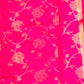 Pink Banarasi Silk Kosa Saree with Golden Work