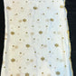 White Chinon Fabric with Jury & Nalki Work – Four Side Border