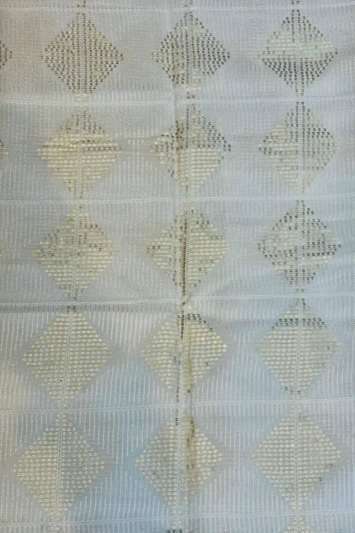 White Chinon Chiffon Thread & Sippi Work Fabric – Dyeable