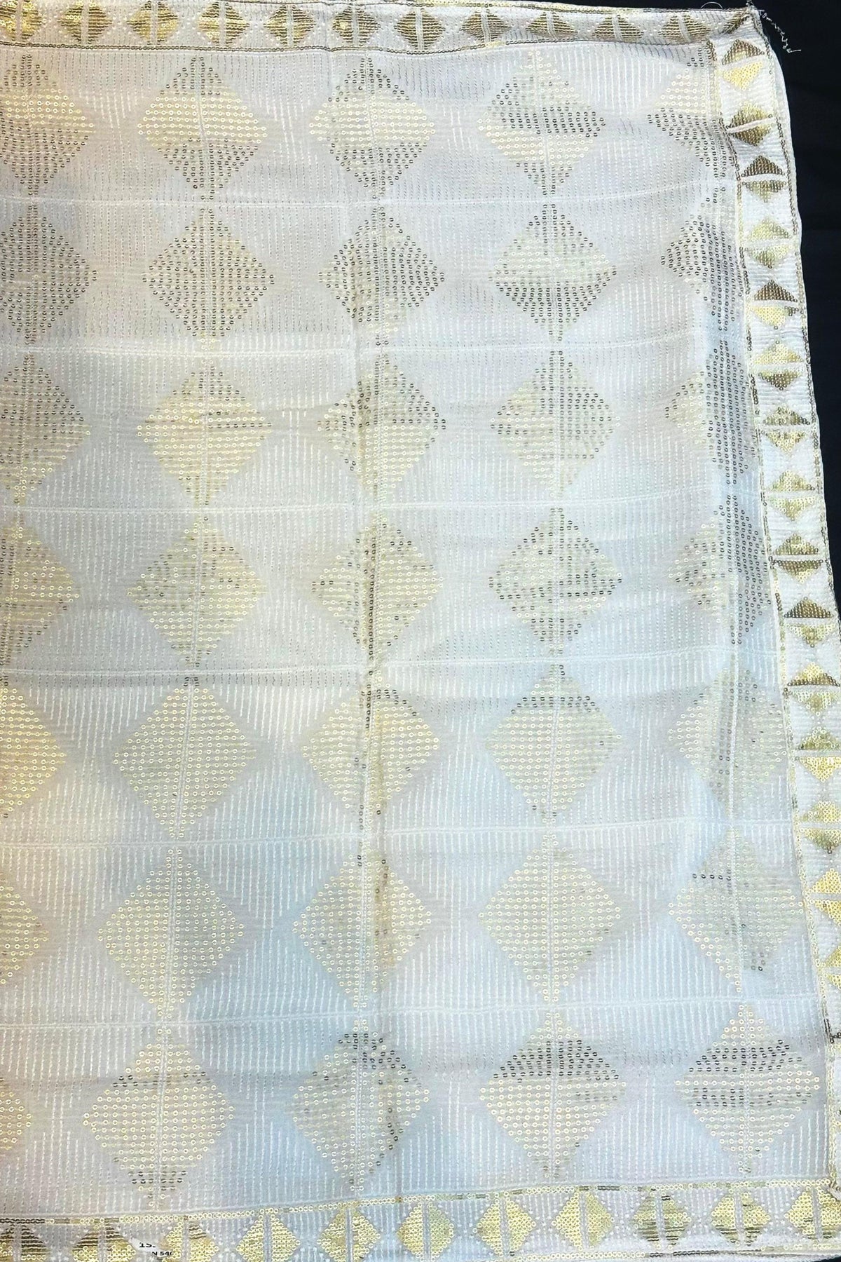 White Chinon Chiffon Thread & Sippi Work Fabric – Dyeable