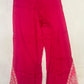 Magenta Silk Thread Work Suit Set with Heavy Chinon Dupatta