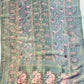 Dark Pista Green Kosa Silk Printed Suit Set