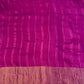 Wine Kosa Silk Suit Set with Banarasi Work