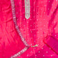 Rani Pink Tashar Silk Suit with Banarasi Booti & Chiffon Dupatta