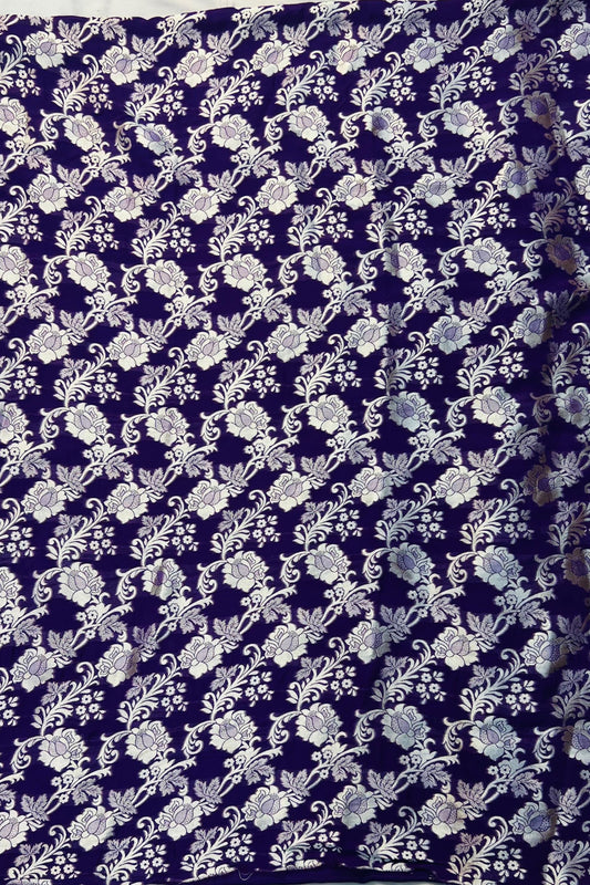 Purple Pure Georgette Banarasi Work Designer Suit Set