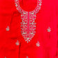 Hot Pink Organza Embroidered Suit Set