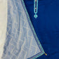 Navy Blue Muslin Cotton Suit with Thread & Naqli Work – Light Golden Organza Dupatta