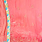 Salmon Pink Pure Crape Embroidered Suit Set