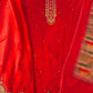 Carrot Musleen Embroidered Suit Set with Multi-Colour Dupatta