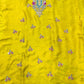 Mustard Yellow Shimmer Silk Embroidered Suit Set