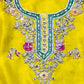 Mustard Yellow Shimmer Silk Embroidered Suit Set