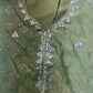 Pista Green Organza Embroidered Suit Set