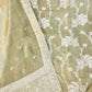 Golden Mehndi Shimmer Silk Suit Set with Kheem Khaam Dupatta