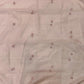 Peach Organza Tissue Handwork Suit Set with Heavy Dupatta