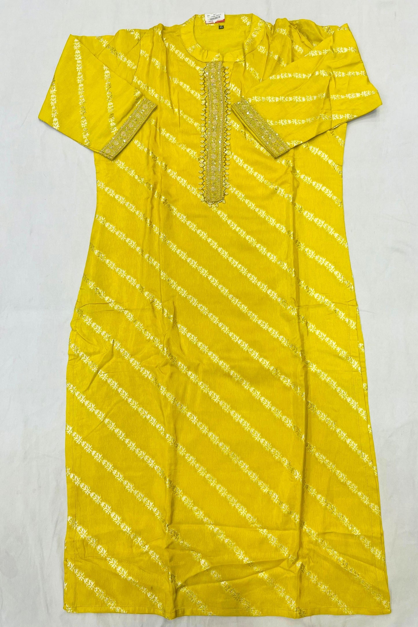 Yellow Banarasi Silk Jari Work Suit Set with Heavy Dupatta