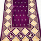 Wine Embroidered Threadwork Suit Set with Printed Dupatta