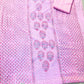 Pink Printed Chikankari Work Cotton Suit Set with Quota Doria Dupatta