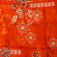 Rust Jari Work Silk Suit Set with Printed Silk Dupatta