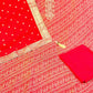 Blood Red Silk Suit Set with Booti Silk Dupatta