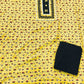 Mustard Yellow Cotton Suit with Black Patch Work & Dupatta