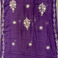 Purple Silk Handwork Suit Set with Gotta Patti Dupatta