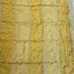 Light Golden Self Silk Designer Suit Set with Sippi Work & Organza Dupatta