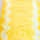 Yellow Bandhni Cotton Suit Set with Chiffon Dupatta