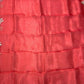 Dark Carrot Organza Handwork Suit Set with Silk Bottom & Organza Dupatta