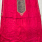 Magenta Samoi Silk Suit Set with Banarsi Work
