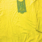 Mustard Yellow Threadwork Cotton Suit Set with Dupatta