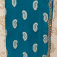 Ferozi Silk Saree with Handwork, Nalki & Mirror Work